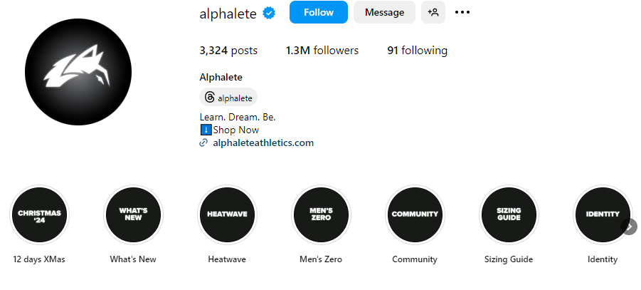 alphalete Instagram