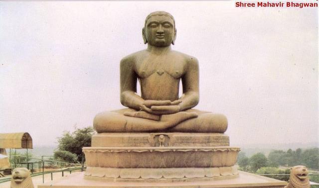 Statue of Mahavira, founder of Jainism in India